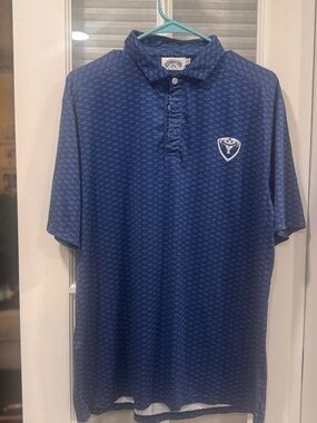 Men’s Blue Performance Polo Shirt